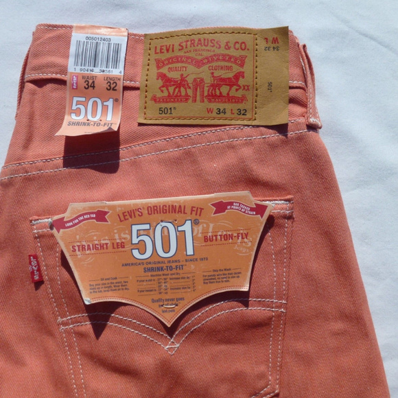 Levi's Other - Levis 501 Raw Unwashed Shrink 2 Fit Button Jeans